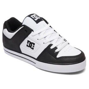 DC Men’s Pure 300660 Black & White Sneakers Size 9.5 NEW